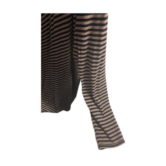 Long Sleeve Plunge V-Neck Stripe Cardigan - Picture 4 of 7